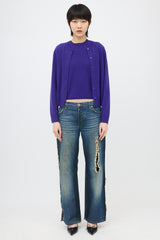 Dolce & Gabbana 2001 Distressed Safety Pin Jeans