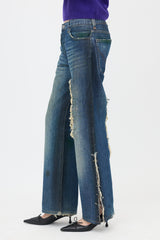 Dolce & Gabbana 2001 Distressed Safety Pin Jeans