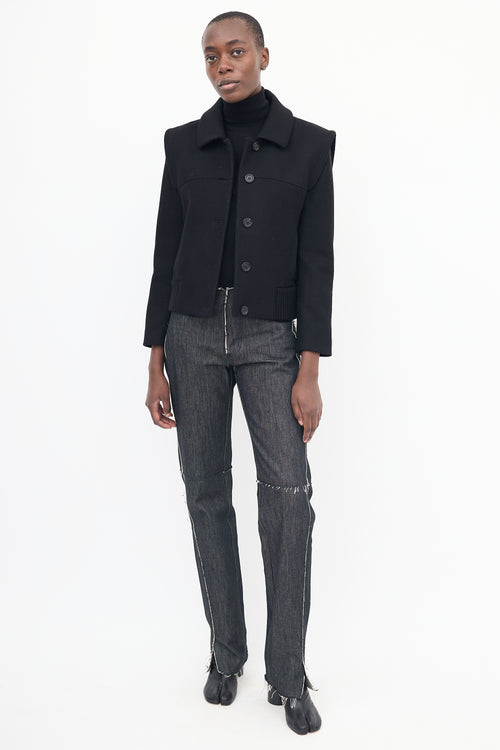 Derek Lam Black Wool & Cashmere Jacket