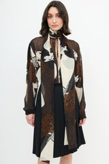 Dolce & Gabbana Fall 2002 Silk Print Blouse