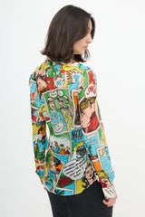 Dolce & Gabbana Spring 2004 Silk Pop Art Shirt