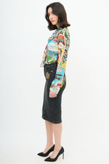 Dolce & Gabbana Spring 2004 Silk Pop Art Shirt