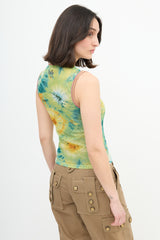 Dolce & Gabbana D&G Mesh Tie Dye Top