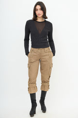 Dolce & Gabbana Ribbed Knit Wrap Cardigan