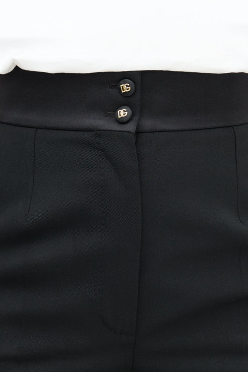 Dolce & Gabbana Lace Cuff Straight Trouser