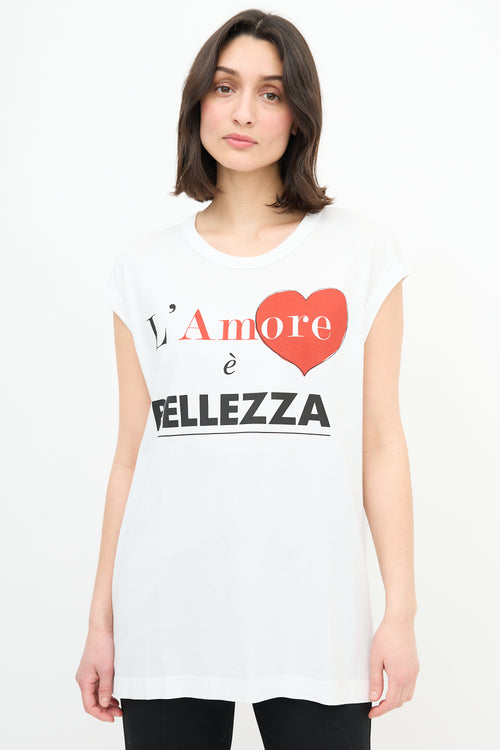 Dolce & Gabbana L'Amore Oversized Tank Top