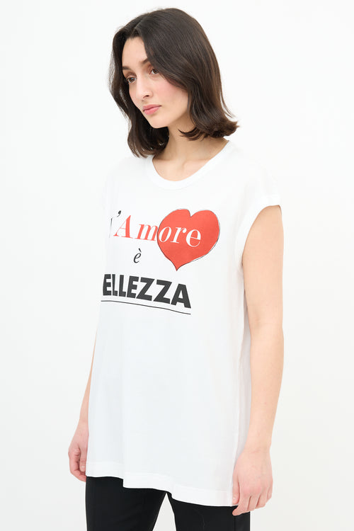 Dolce & Gabbana L'Amore Oversized Tank Top