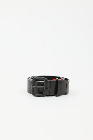 Diesel Leather Logo Belt