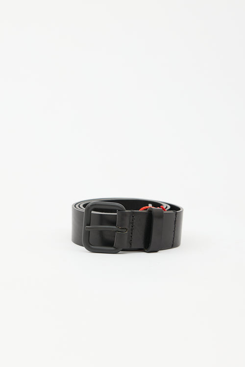 Diesel Leather Logo Belt
