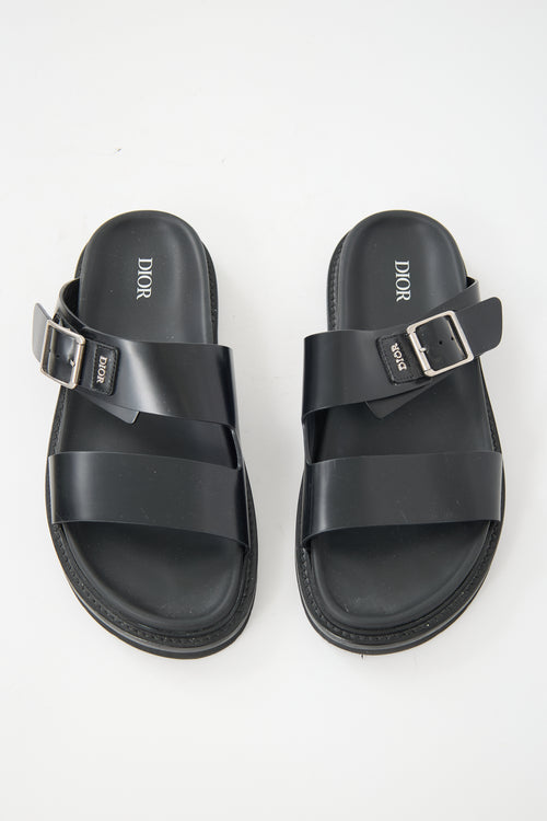 Dior Leather Aqua Sandal