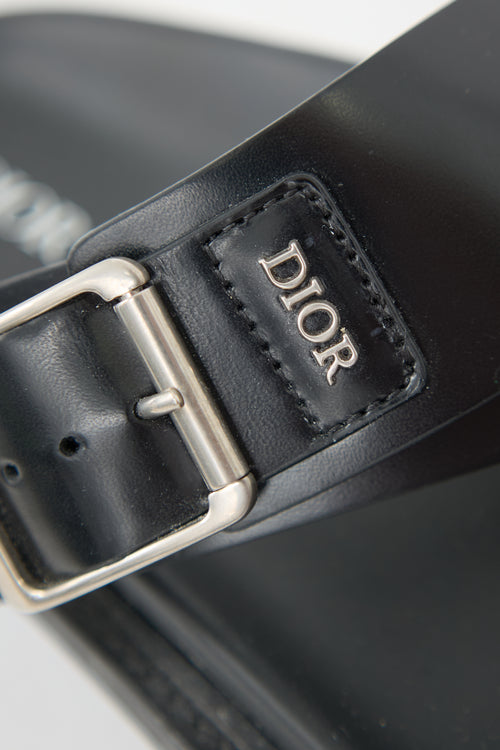 Dior Leather Aqua Sandal