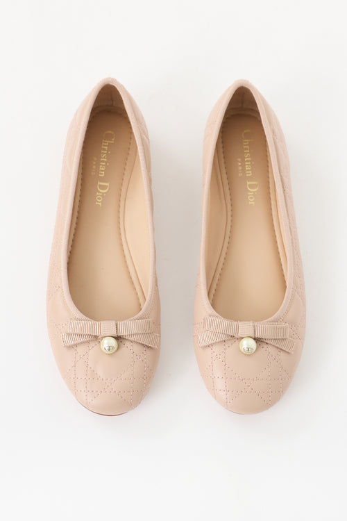 Dior Cannage Quilted Leather Flat