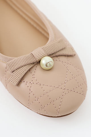 Dior Cannage Quilted Leather Flat