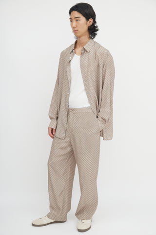 Dior Silk Diamond Monogram Trouser