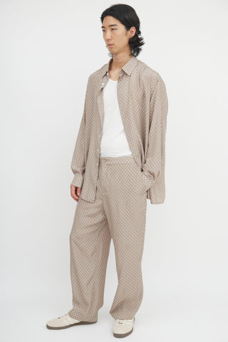 Dior Silk Diamond Monogram Trouser