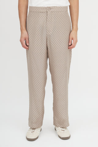 Dior Silk Diamond Monogram Trouser