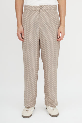 Dior Silk Diamond Monogram Trouser