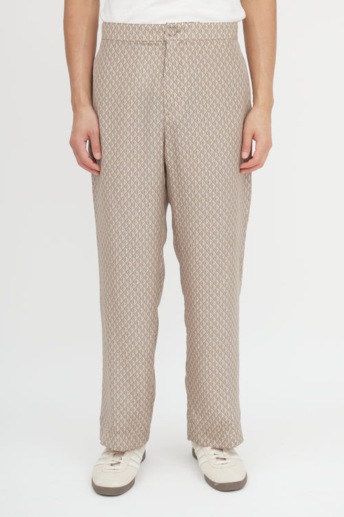 Dior Silk Diamond Monogram Trouser