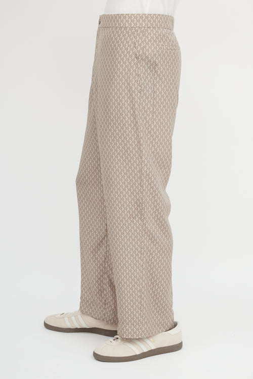 Dior Silk Diamond Monogram Trouser