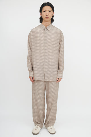 Dior Silk Diamond Monogram Shirt