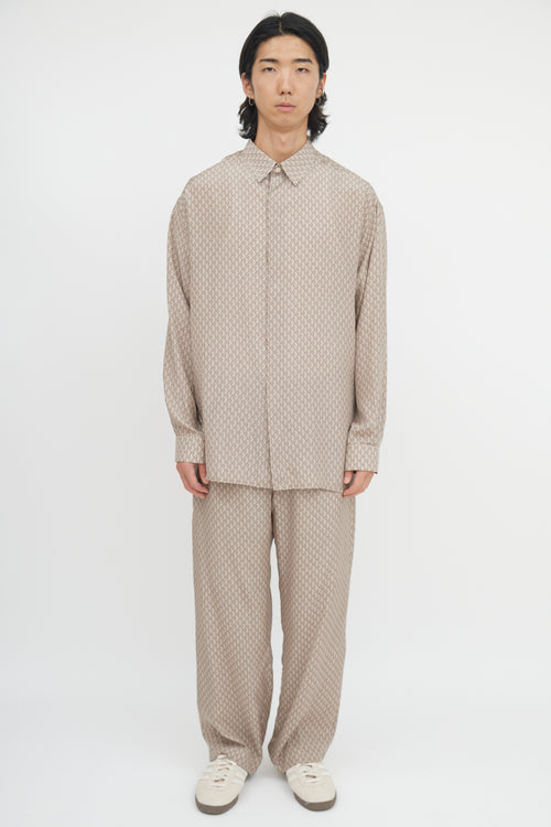 Dior Silk Diamond Monogram Shirt