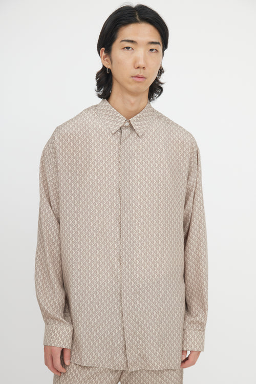 Dior Silk Diamond Monogram Shirt