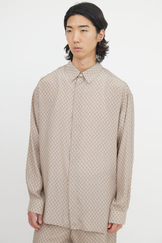 Dior Silk Diamond Monogram Shirt