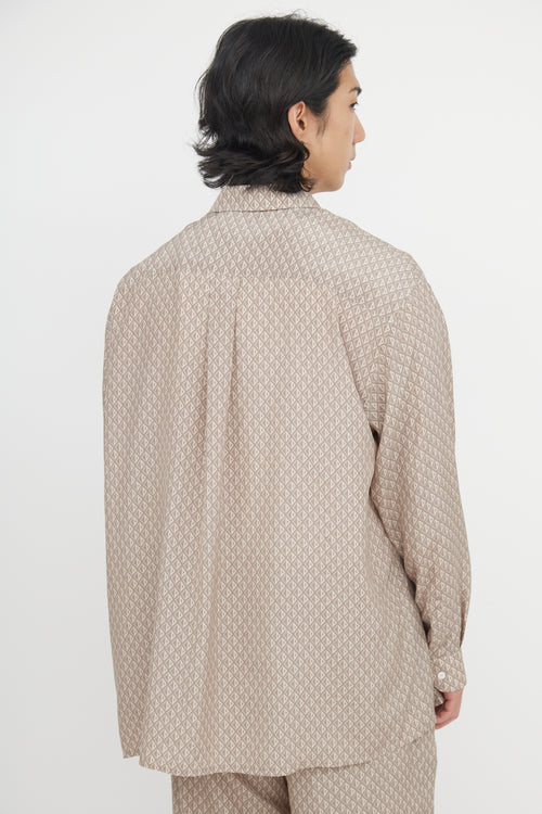 Dior Silk Diamond Monogram Shirt