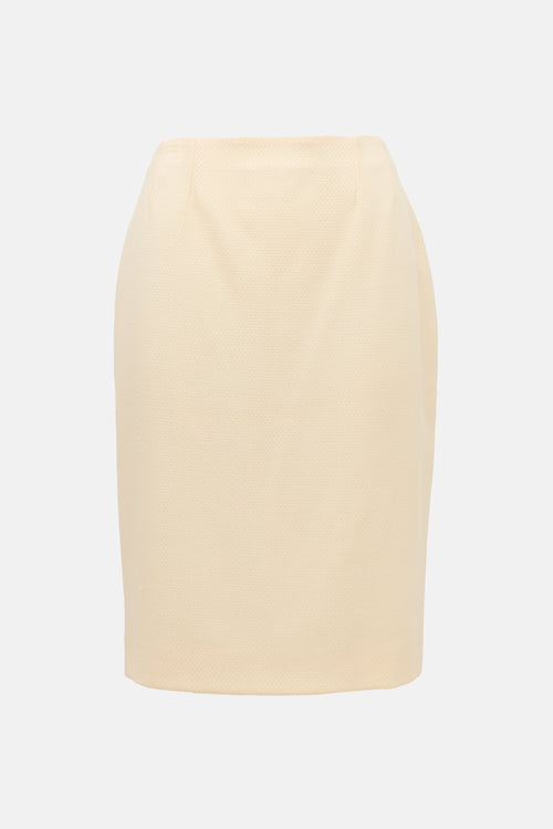 Dior SS 2009 Textured Wool Skirt