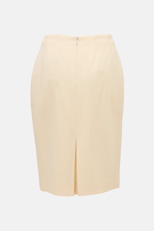 Dior SS 2009 Textured Wool Skirt