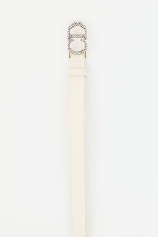 Dior Leather Crystal CD Belt