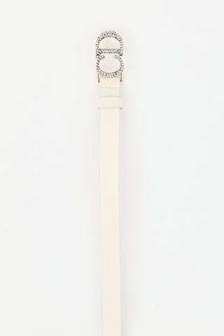 Dior Leather Crystal CD Belt