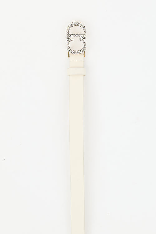 Dior Leather Crystal CD Belt