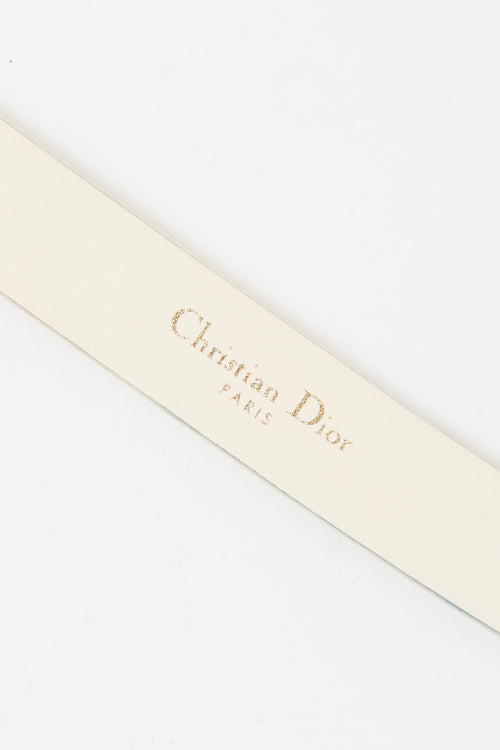 Dior Leather Crystal CD Belt