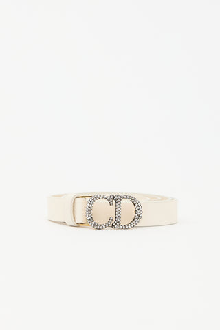 Dior Leather Crystal CD Belt
