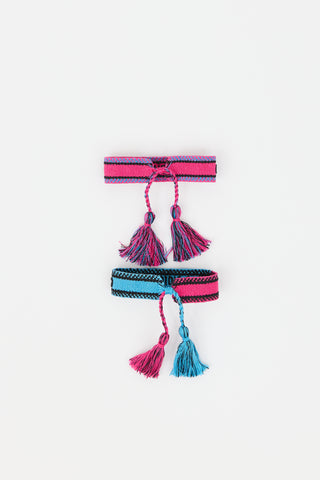 Dior Woven J'Adior Logo 2pc Bracelet