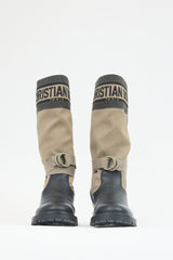 Dior Leather & Canvas D-Major Boot
