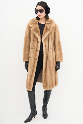 Dior X Holt Renfrew Vintage Brown Fur Coat
