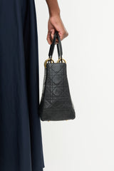 Dior 1997 Leather Medium Lady Dior Bag