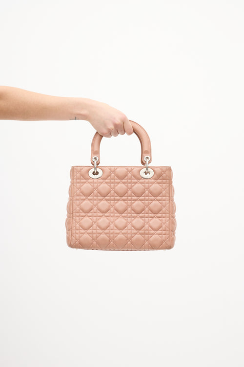 Dior 2012 Pink Medium Lady Dior Bag