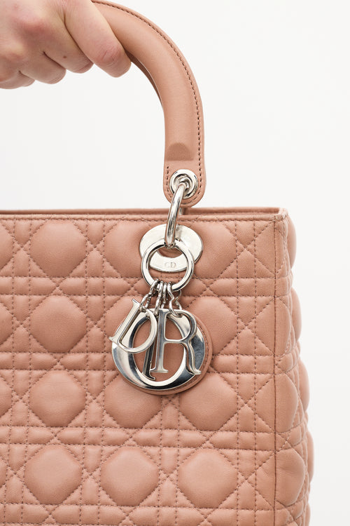 Dior 2012 Pink Medium Lady Dior Bag