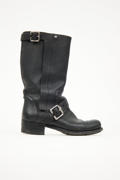 Dior Leather Biker Boot