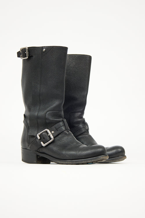 Dior Leather Biker Boot