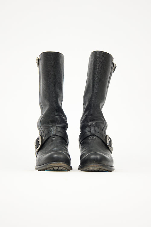 Dior Leather Biker Boot