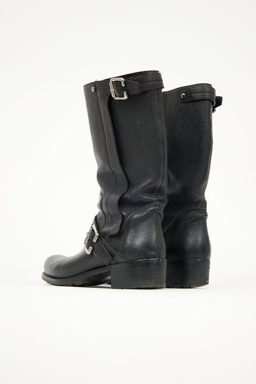 Dior Leather Biker Boot