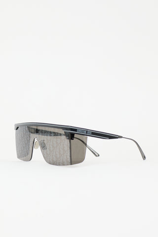 Dior DiorClub M1U Logo Shield Sunglasses