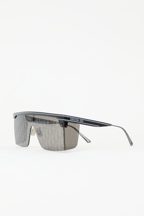 Dior DiorClub M1U Logo Shield Sunglasses