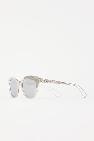 Dior Diorama1 Reflective Square Sunglasses