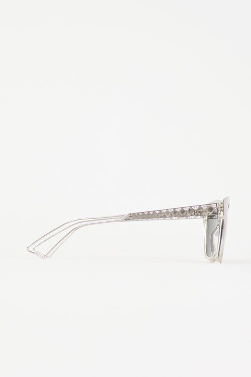 Dior Diorama1 Reflective Square Sunglasses