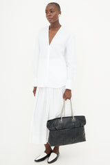 Dior 2011 Leather Cannage Granville Chain Link Tote Bag